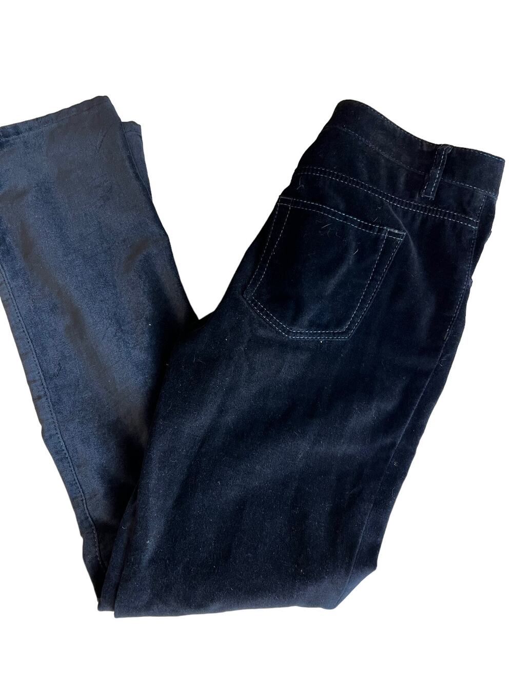 Elie Tahari Velvet Straight Leg Tailored Jeans Black 4